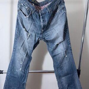 Y2k Distressed Tokyo Five Jitsu Regular Fit jeans size 38x30